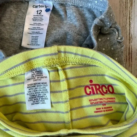 Carter’s/Circo infant girls’ leggings Size 12 months - Picture 4 of 9